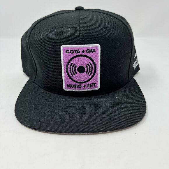 Richardson Snapback Hat Black COTA Circuit of Americas Wool Blend Flat Bill Cap - Picture 1 of 7